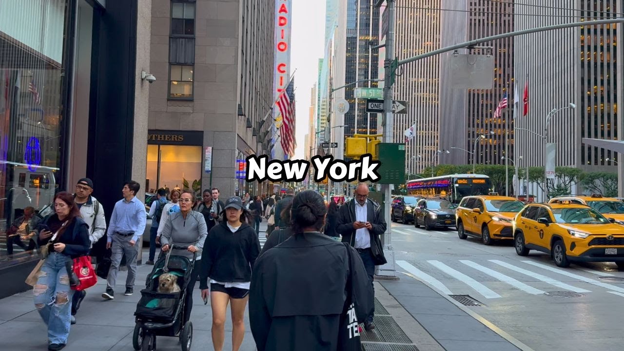 Midtown Manhattan Walking Tour 4k Hdr 6th Avenue Nyc