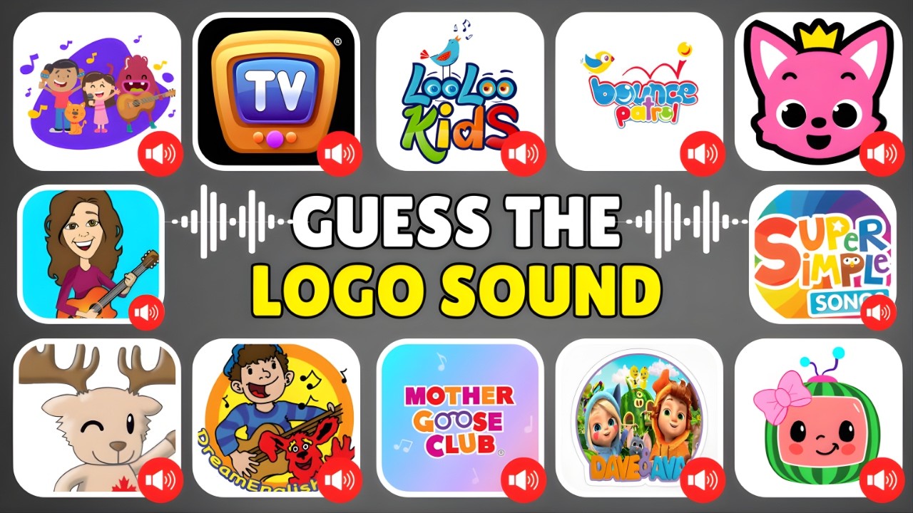Guess The Preschool Music & Learning Channel Logo Sound 🔊 | Pinkfong, Super Simple Songs, Cocomelon