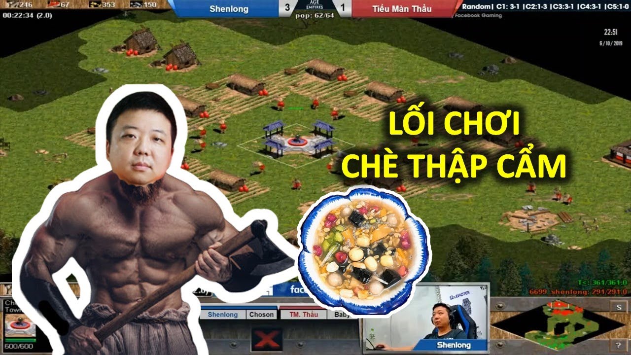 AoE Highlights | Trận đấu cầm Choson để đời của Shenlong | Lâu lắm rồi mới có người chơi Rìu bổ :D