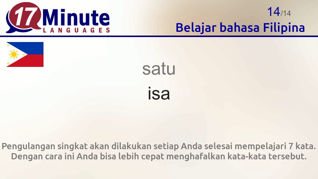 Belajar bahasa Filipina (Bagian 2)