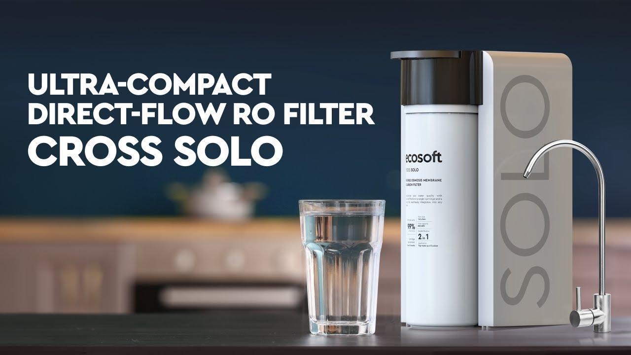 Ecosoft CROSS Solo direct flow reverse osmosis filter – Ultra‑Compact Water Purifier Overview (EN)