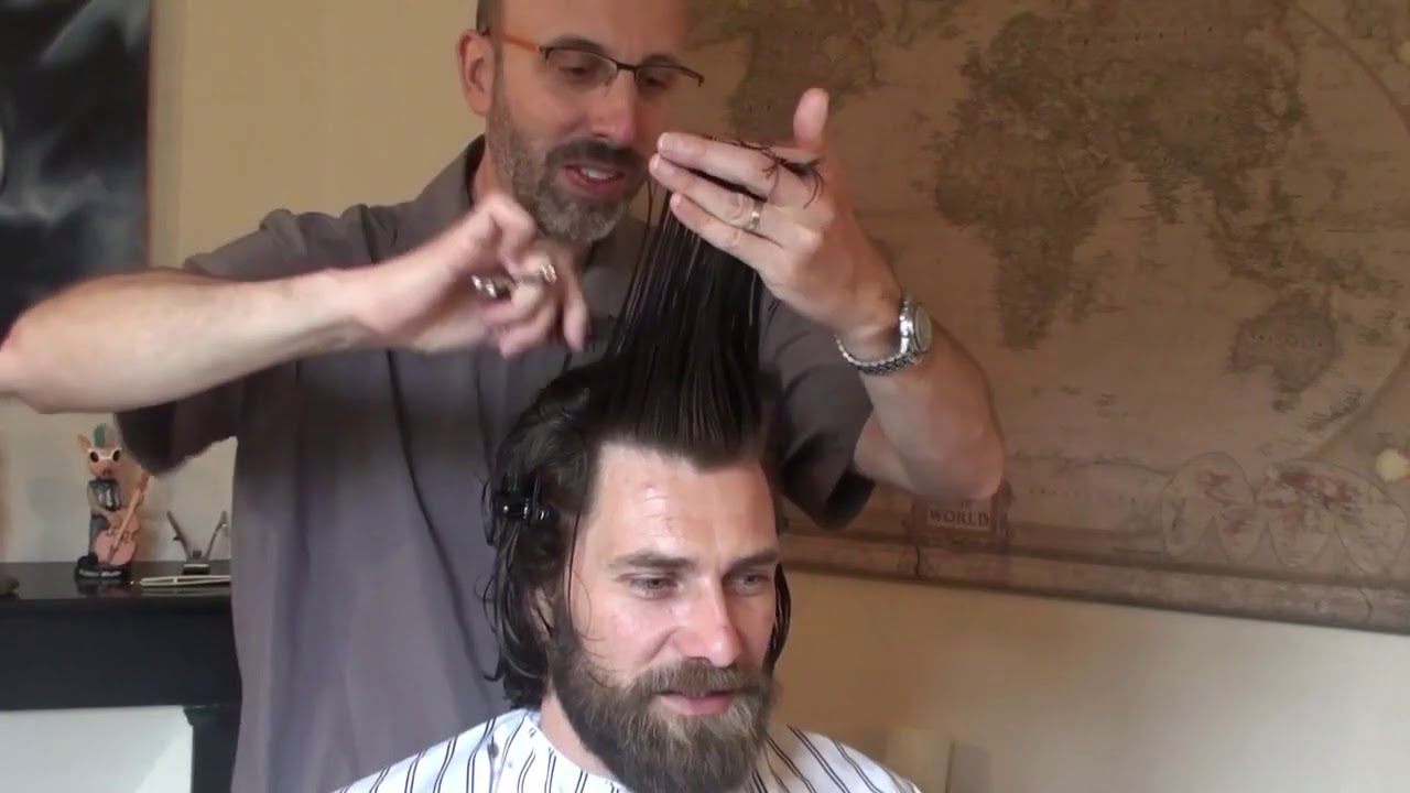 dégradé cheveux mi long