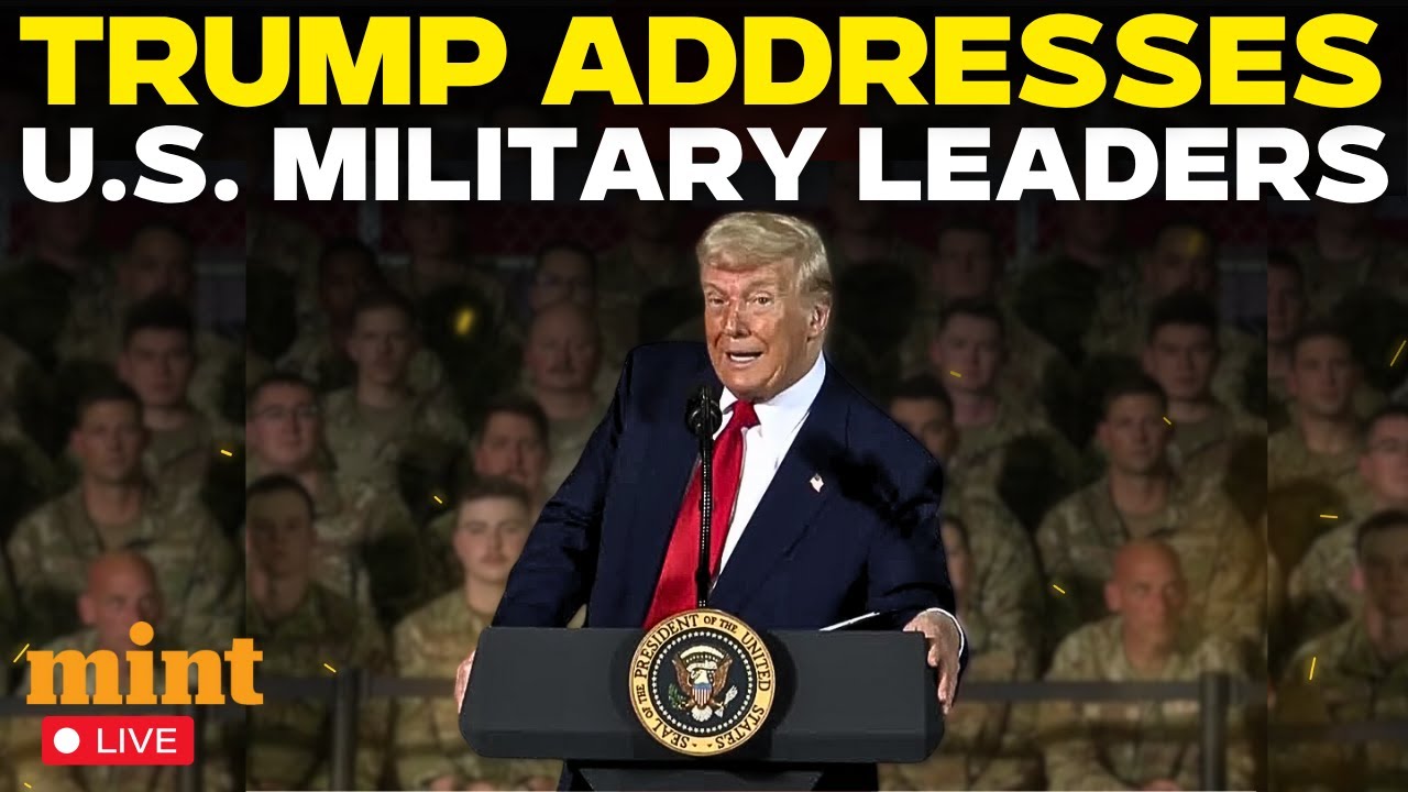 LIVE: Donald Trump Address Military Leaders at Quantico | Hegseth | US Army | Pentagon | US NewsLIVE