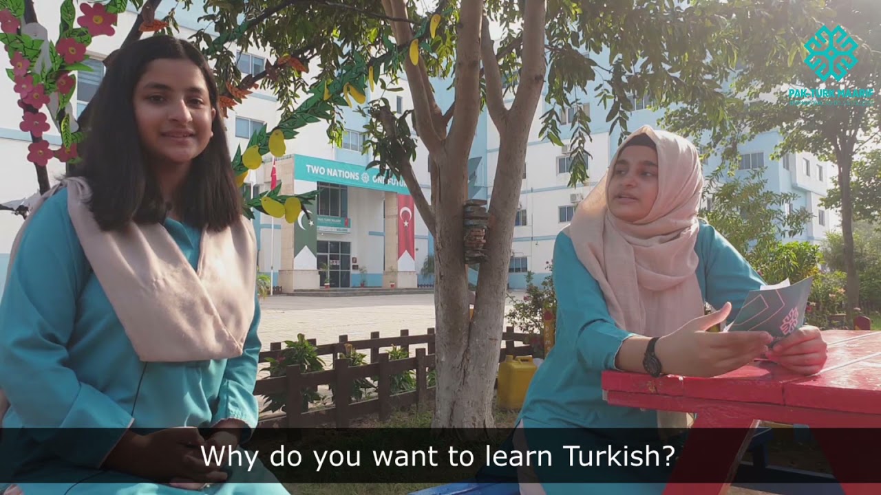 Pak-T&uuml;rk Maarif &Ouml;ğrencileri T&uuml;rk&ccedil;e Konuşuyor