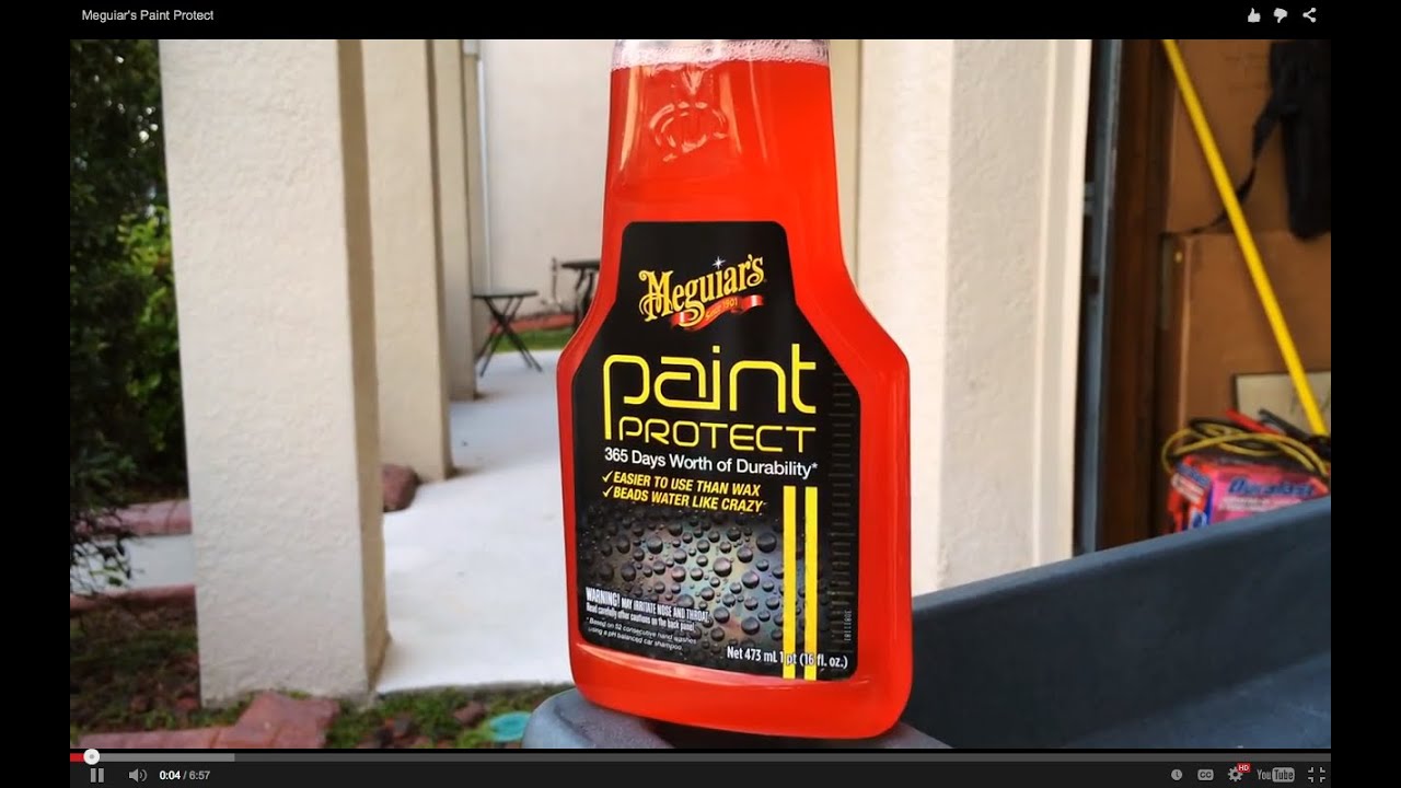 Meguiar's Paint Protect - Water test