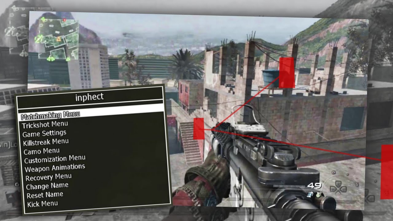 Mod Menu INPHECT SPRX - Mw2 Mw3 Bo1 Bo2 Ghosts PS3 [HEN/CFW]