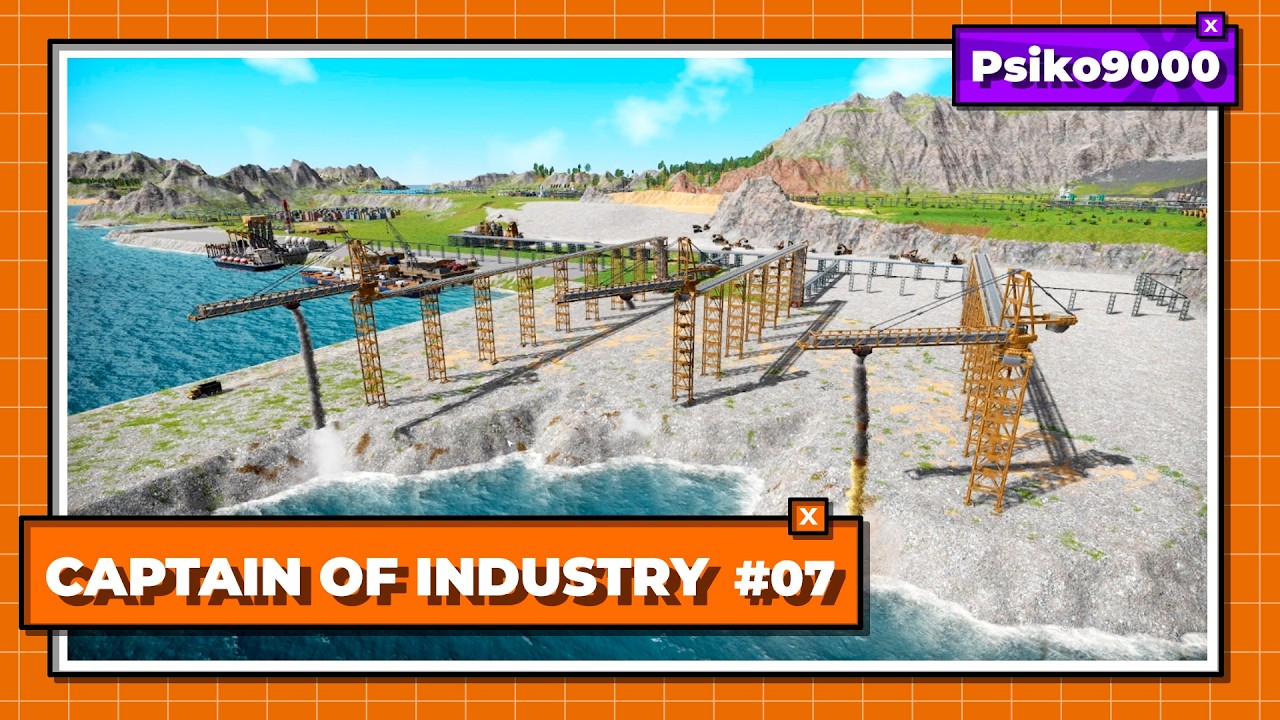 TANTAS GRUAS COMO PUEDA PONER | CAPTAIN OF INDUSTRY T6 07 Gameplay Español
