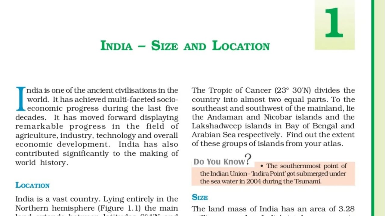 Class 9 Geography Chapter 1 One Shot | India Size and Location Full / easiest explanation