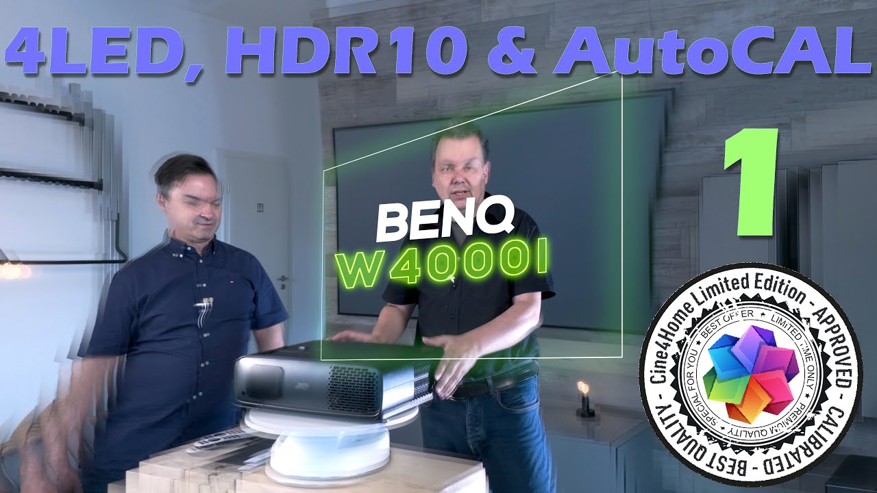 BenQ W4000i 4K HDR 4LED Heimkino- & Gaming-Beamer, inkl. Android TV 2.0