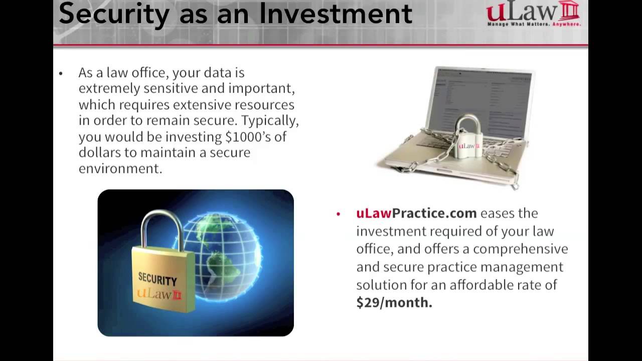 Secure uLawPractice