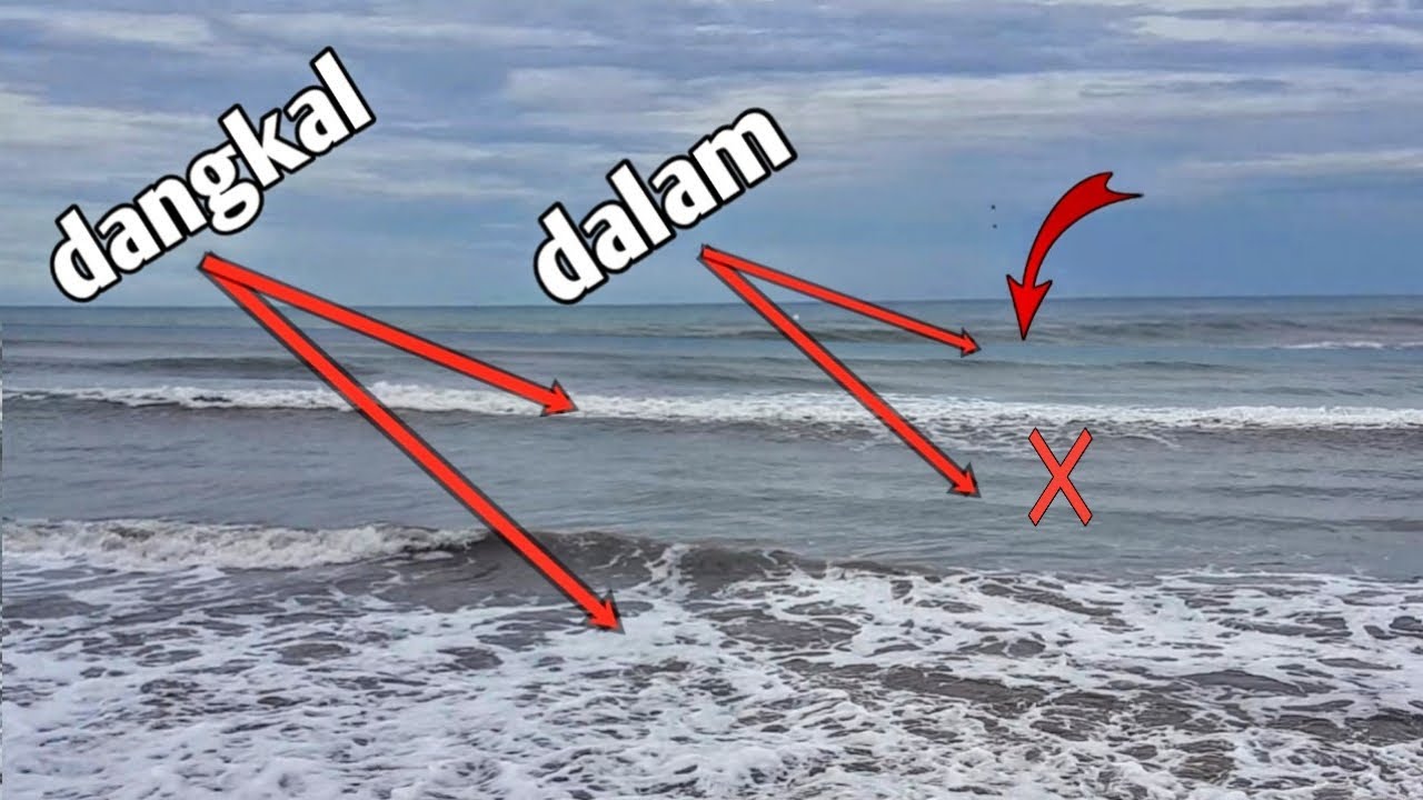 mengidentifikasi spot mancing pinggiran laut dalam dan dangkal