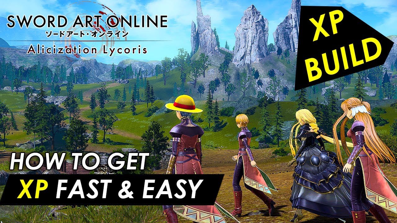 Sword Art Online Alicization Lycoris - HOW TO GET SKILL POINTS & XP FAST EASY (EXP GUIDE)(XP BUILD)