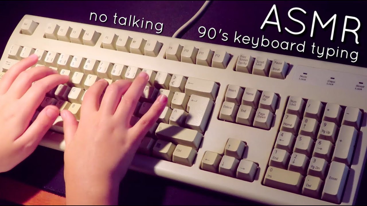 [ASMR] 90's keyboard typing ✨no talking