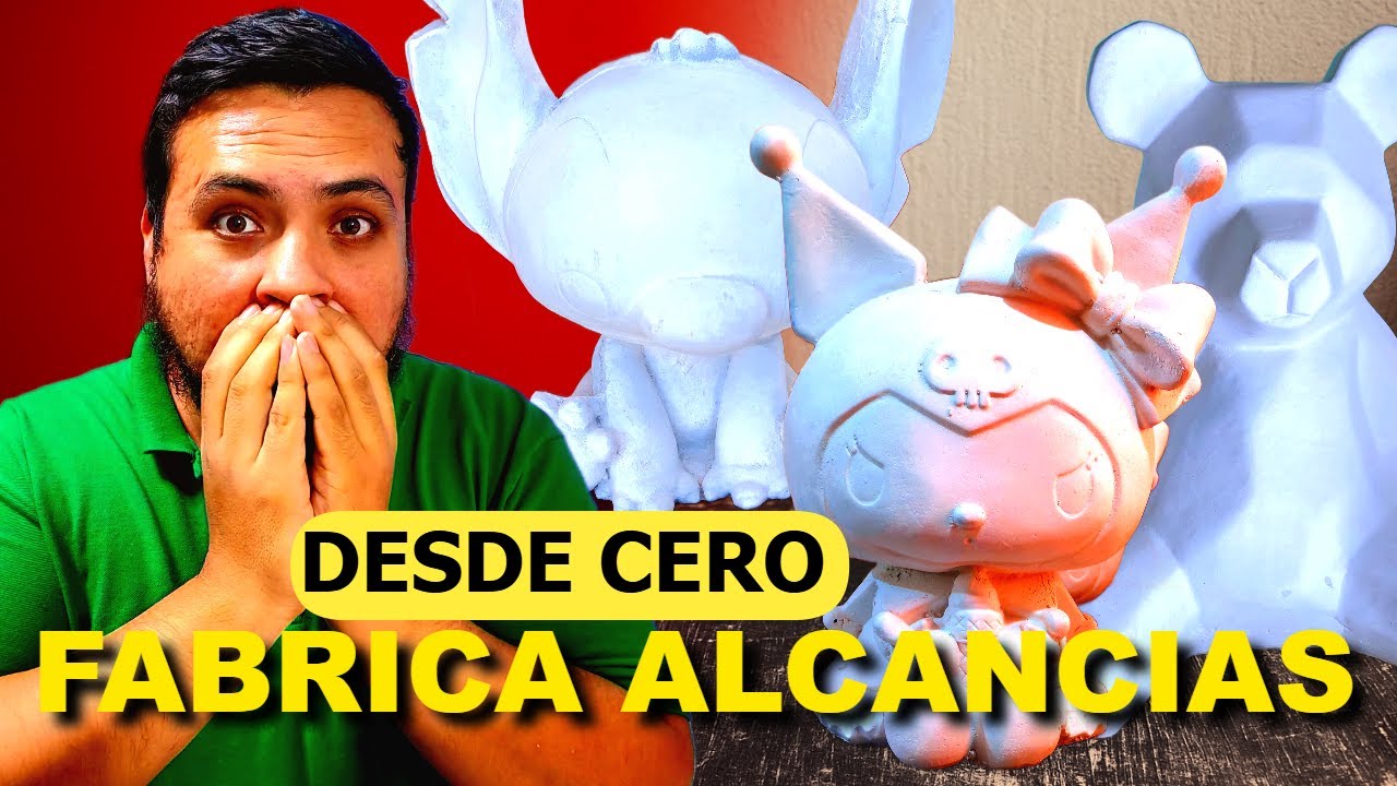 Como HACER ALCANCIAS de YESO | PASO A PASO