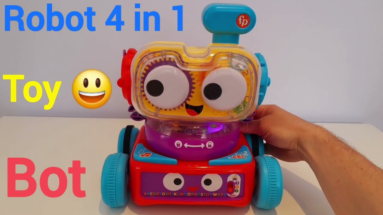 Fisher Price|Robot 4 in 1|Activity Toy with lights | Education|Baby Toy |Preschool Toysforkids