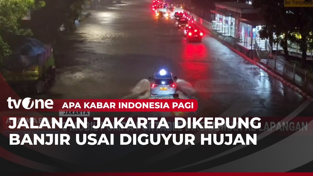 Diguyur Hujan, Banjir Rendam Sejumlah Jalanan di Jakarta | AKIP