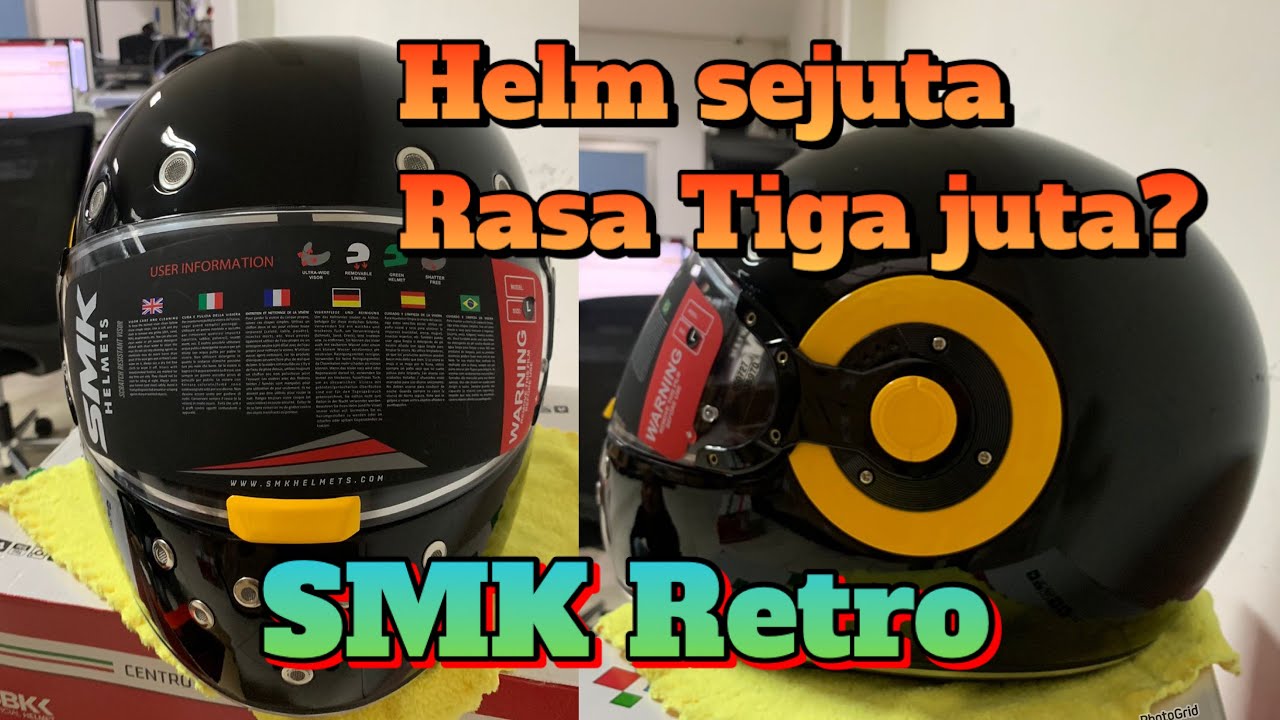 Unboxing Helm SMK Retro full face. Bagus kah?