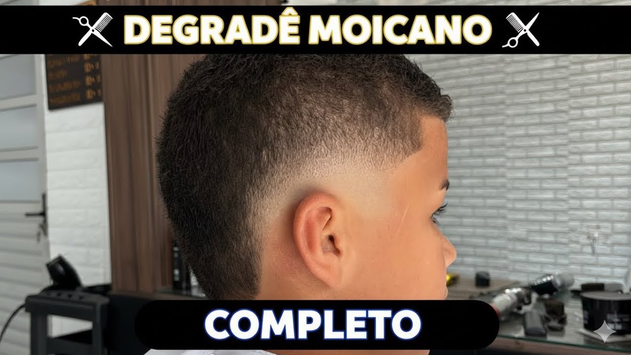 APRENDA FAZER MOICANO NATURAL-PASSO A PASSO FÁCIL#haircut#oldmoney 