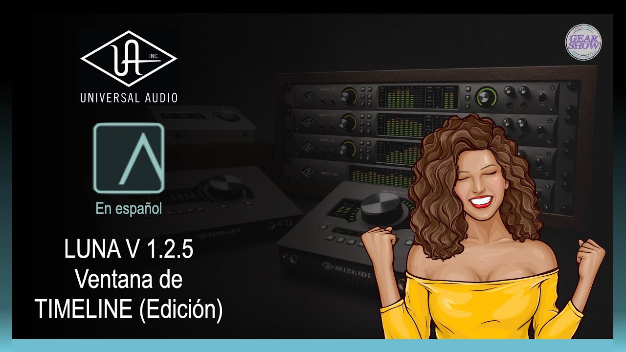 Universal Audio LUNA tutorial ventana TIMELINE