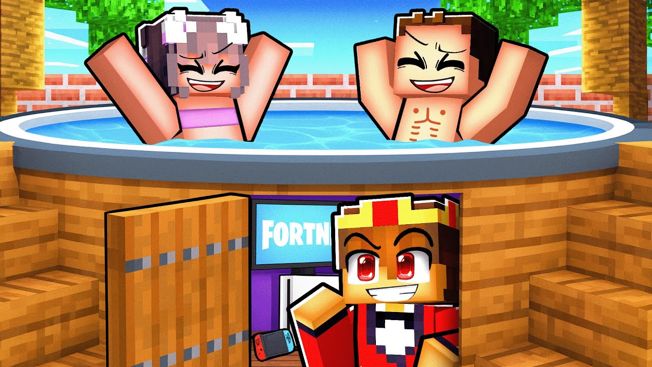 Ich habe mein Fan Mädchen bei einer POOLPARTY ausspioniert in Minecraft!