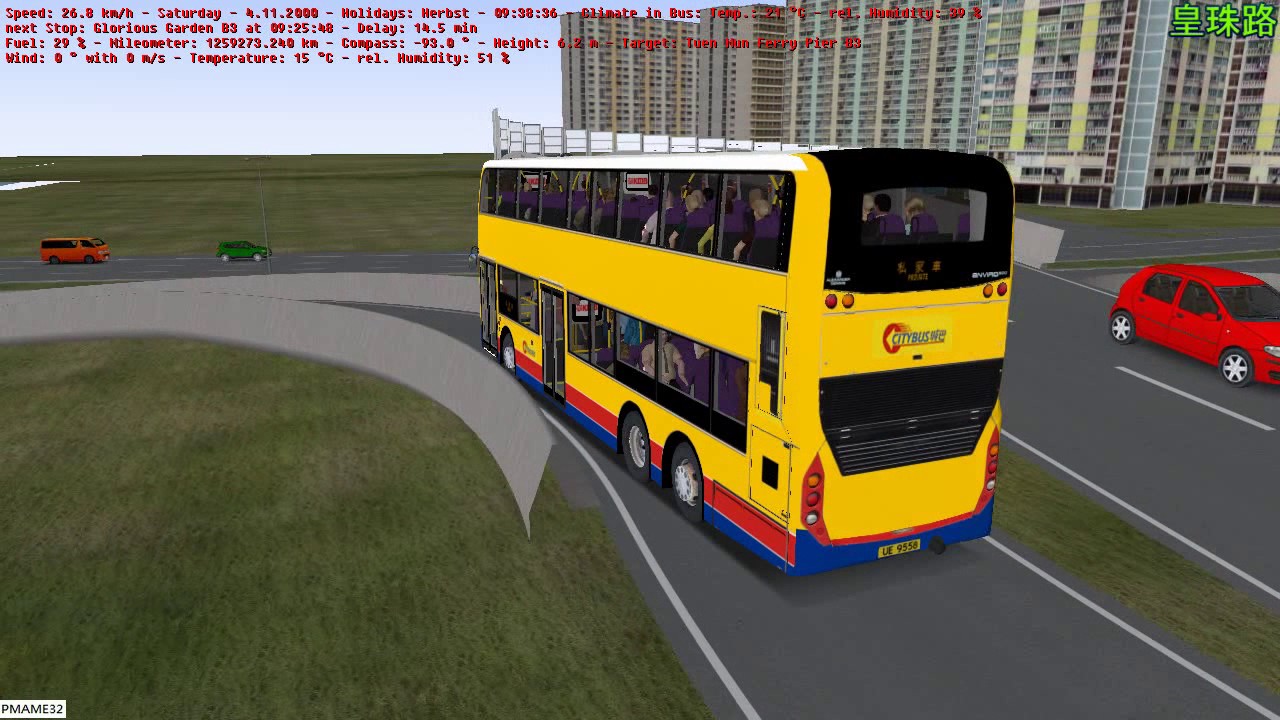 Omsi bus danger driving (76) 巴士遊戲 危險駕駛 不良轉彎後我們應該怎麼做 Bad turning @ CTB E50D 12.8m Facelift