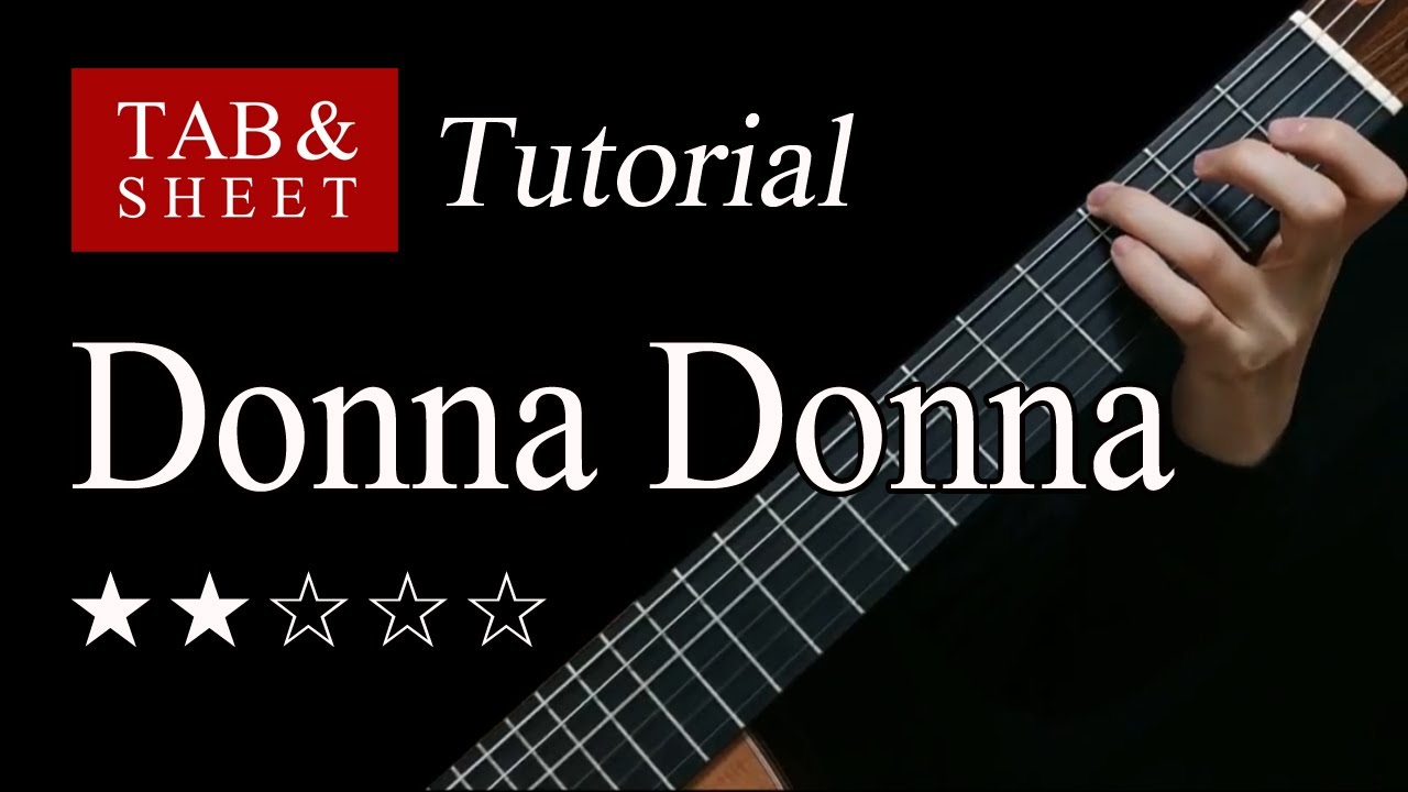 Donna Donna - Fingerstyle Lesson + TAB