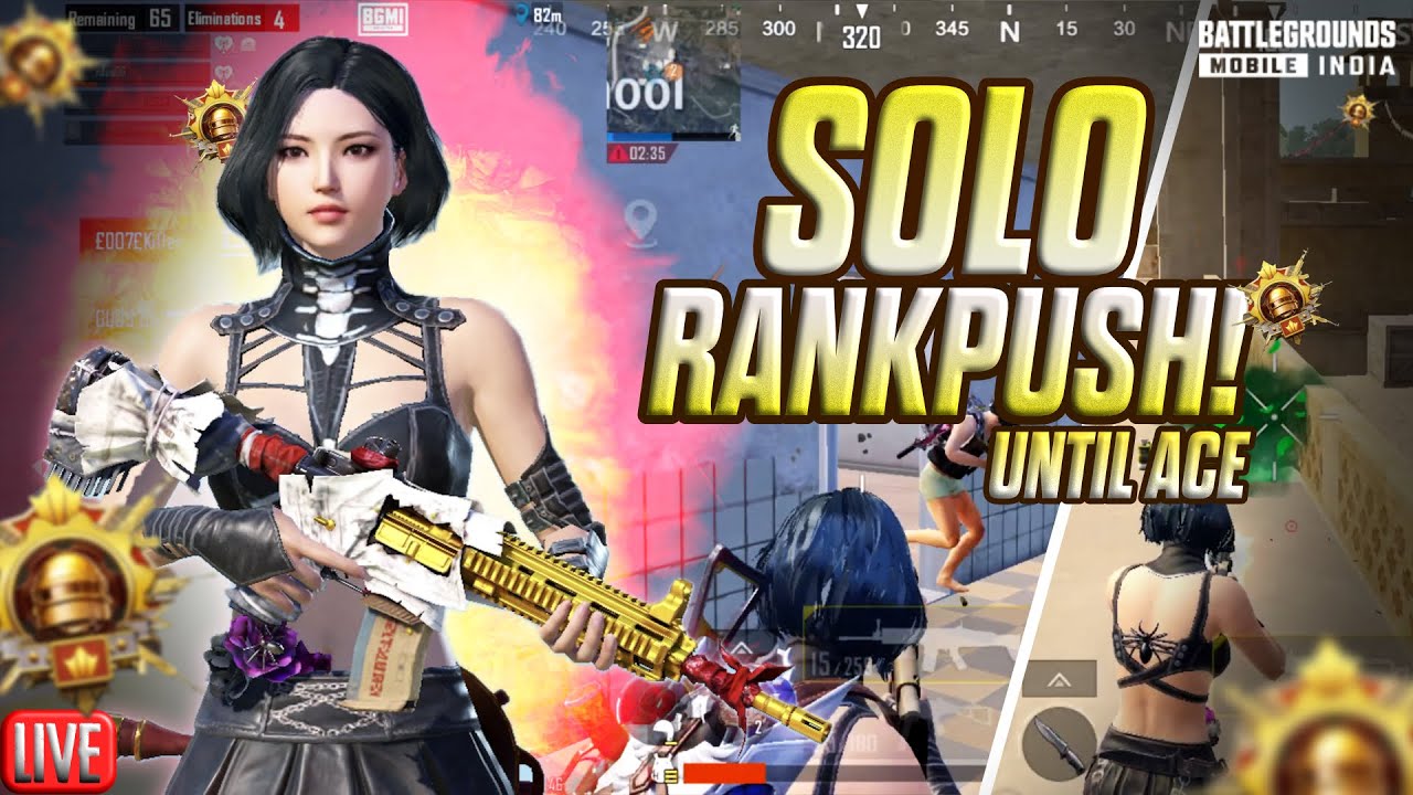 Serious rank push today!|BGMI LIVE