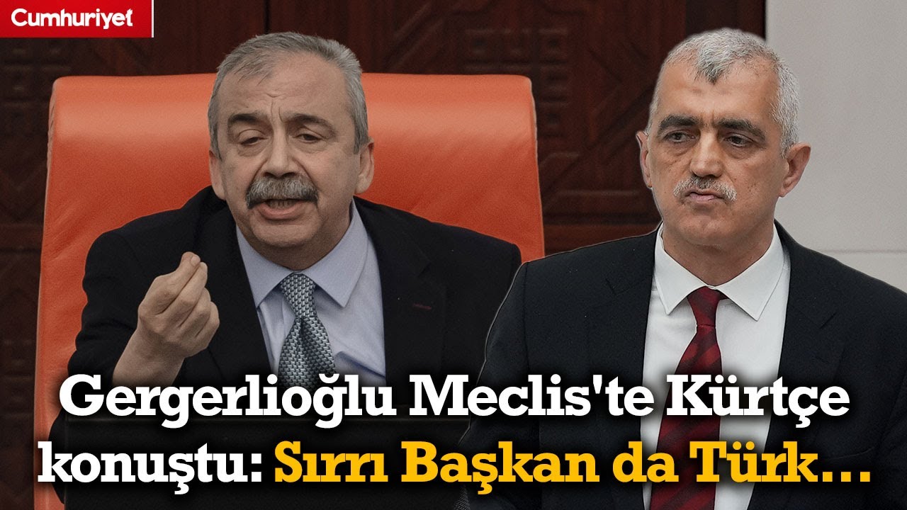 Ömer Faruk Gergerlioğlu Meclis'te Kürtçe konuştu: Sırrı Sırrı Süreyya Önder de Türk...