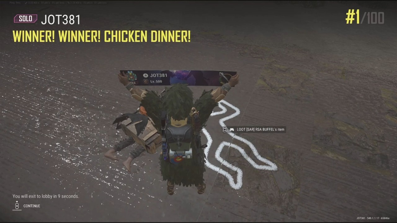 JOT381 PUBG 140226 DESTON 4 KILLS 2372nd SOLO WIN 1/100 CHICKEN DINNER SOLO