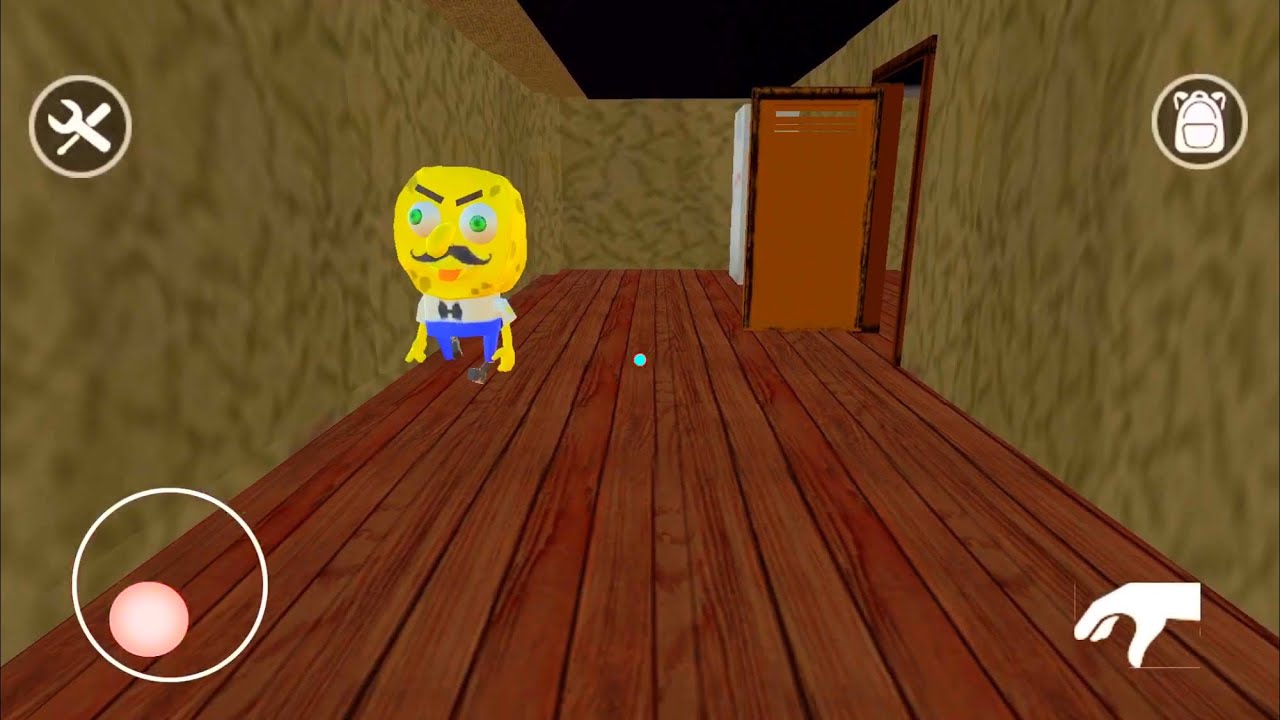 SCARY SPONGE NEIGHBOR.- ESCAPE | FULL GAMEPLAY IOS,ANDROID