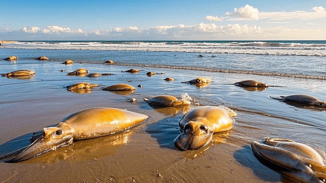 【English sub】退潮過後，在海邊遇到了很多的大烏賊還有長腿八爪魚，一大堆下去後直接爆桶了！ 【趕海小章】