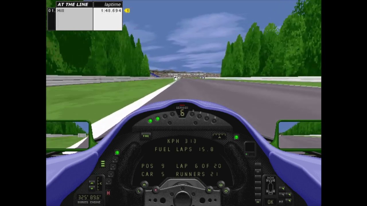 F1 | Grand Prix 2, race at Hockenheim (1994, 45% race), from last to 6th