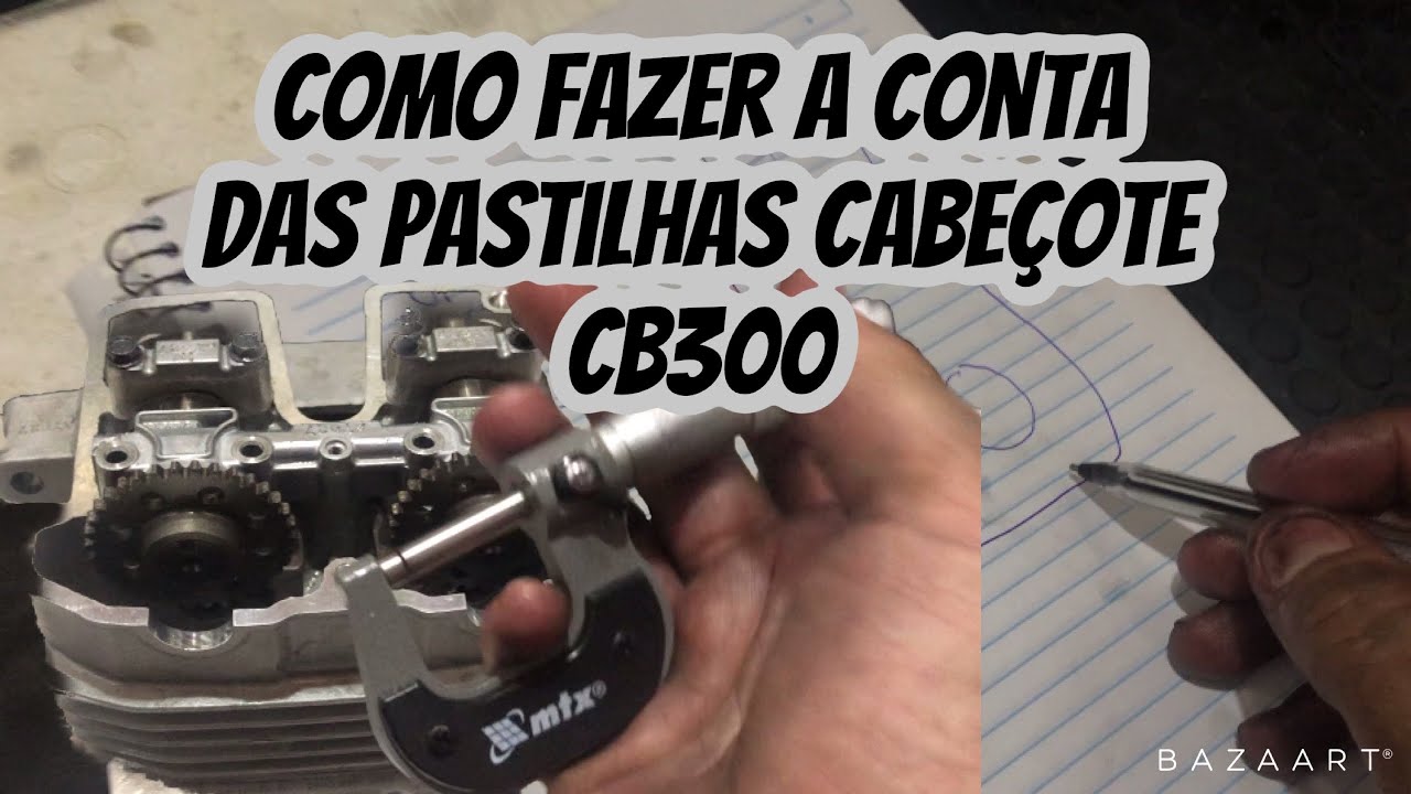 Saiba como medir e qual pastilha compra pra o cabeçote cb300