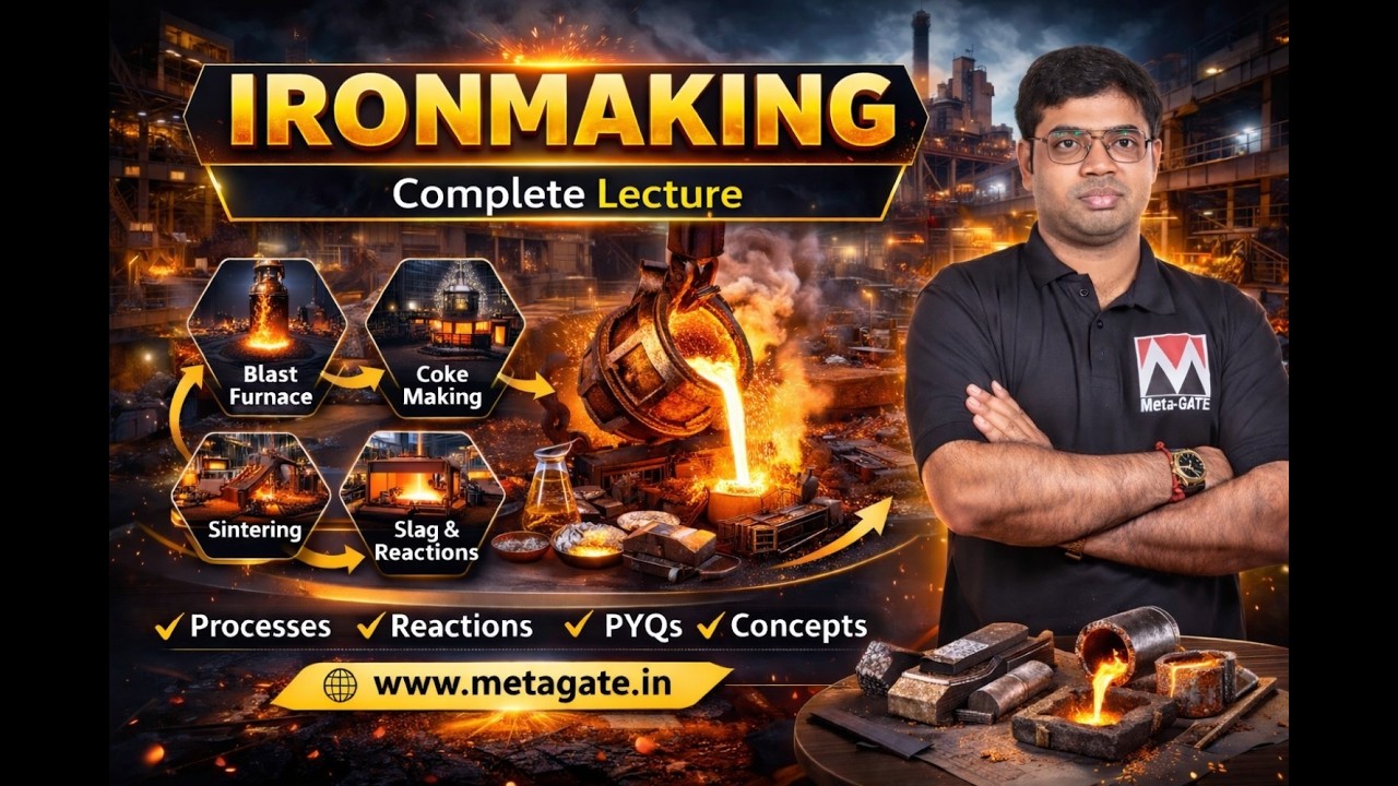 Ironmaking | One Shot Revision | SAIL Crash Course #gateexam  #sail  #metallurgicalengineering