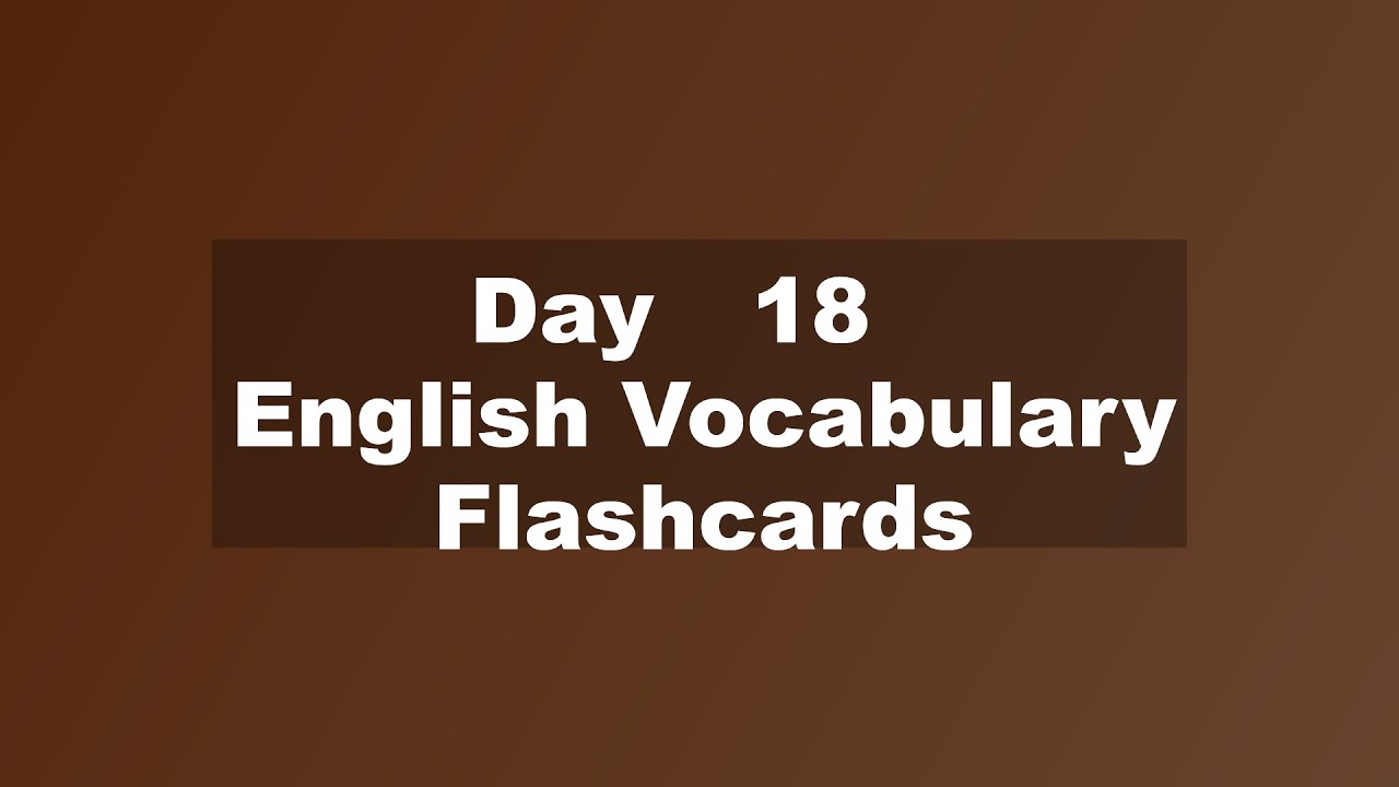 English Vocabulary Review Flashcards