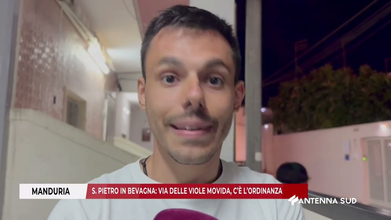 09 AGOSTO 2025   MANDURIA TA   S  PIETRO IN BEVAGNA; VIA DELLE VIOLE MOVIDA, C’È L’ORDINANZA