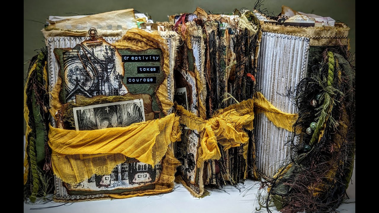 Grungy Chunky Vintage Junk Journals | ASMR Flip Through | SOLD