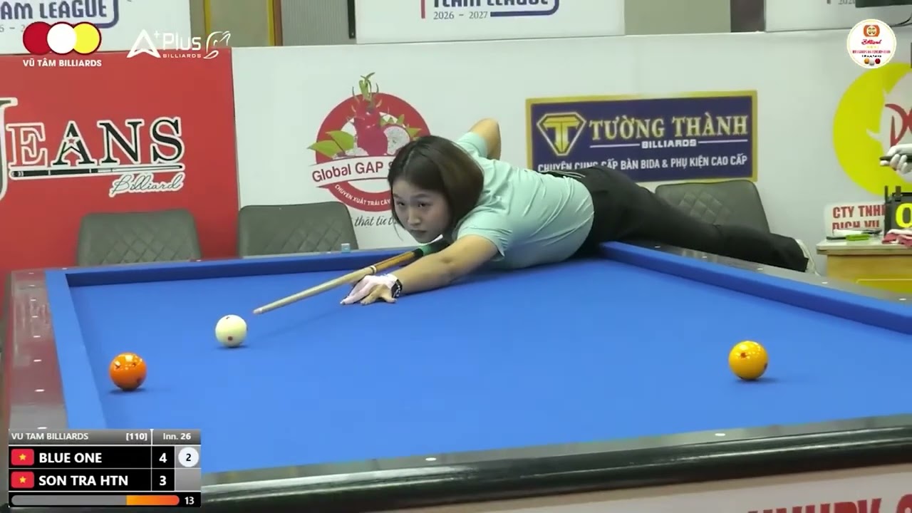 Highlights Billiards | Nữ cơ thủ TÍT LƯƠNG - THU HIỀN, Team League Carom 3 băng Tỉnh Lâm Đồng 2026