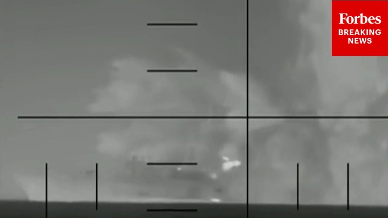WATCH: U.S. Military Releases Footage Of Exact Moment Torpedo Strikes Iranian Warship