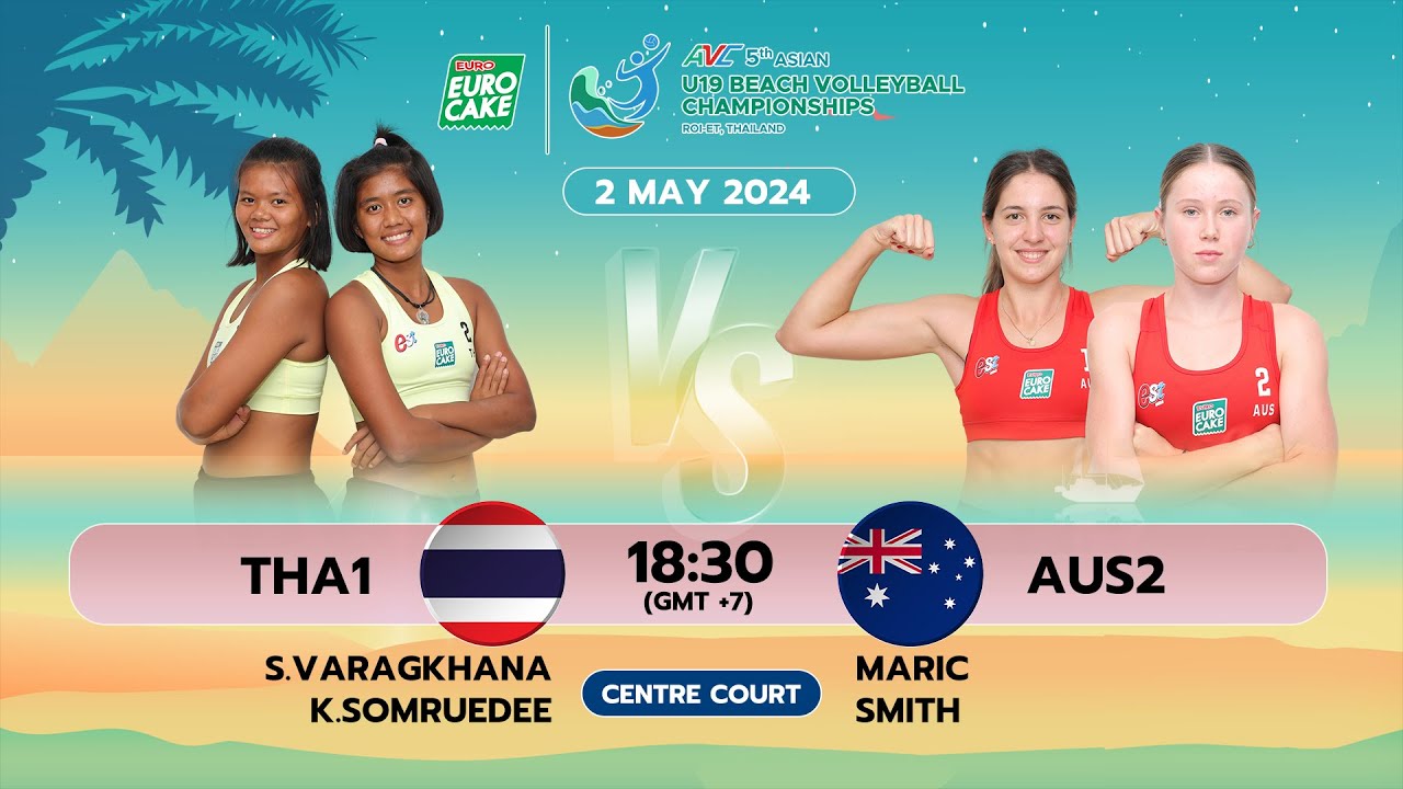 THA1 - AUS2 / Pool A / Women /Asian U19 Beach Volleyball 2024