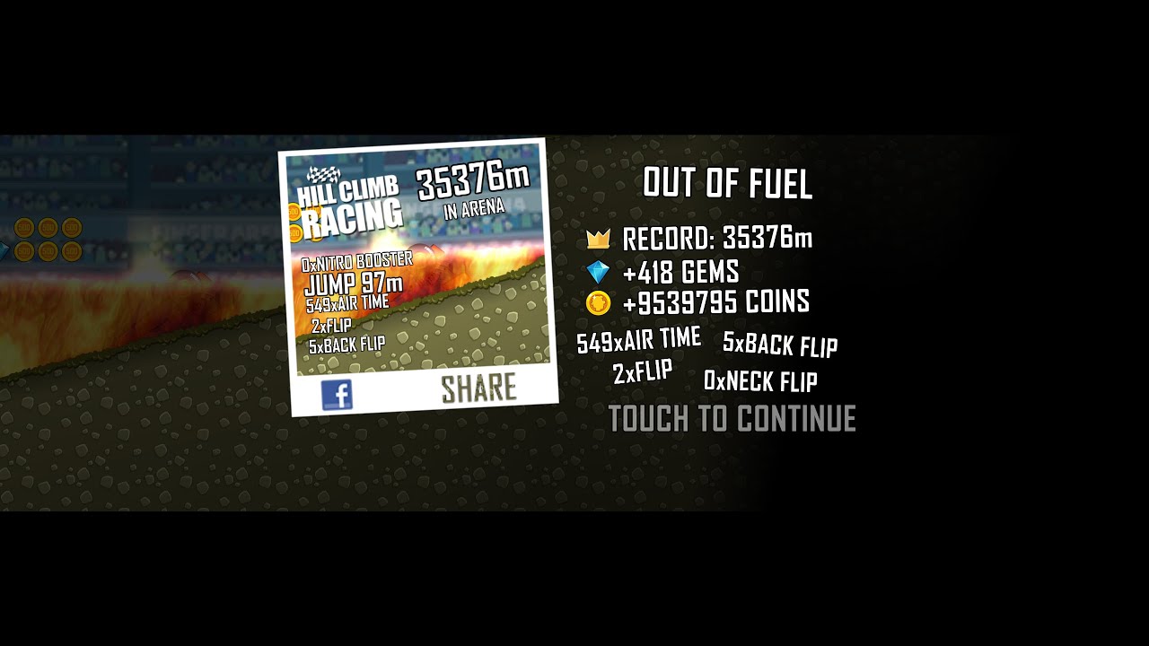 Hill Climb Racing: Dragster + Arena 35376m [WR]