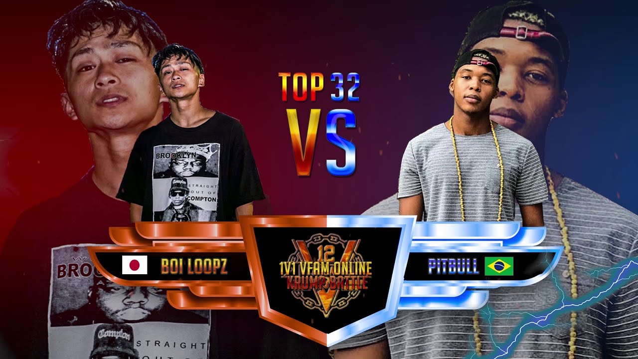 Boi Loopz VS Pitbull  | Top 32 | VFAM Online Krump Tournament