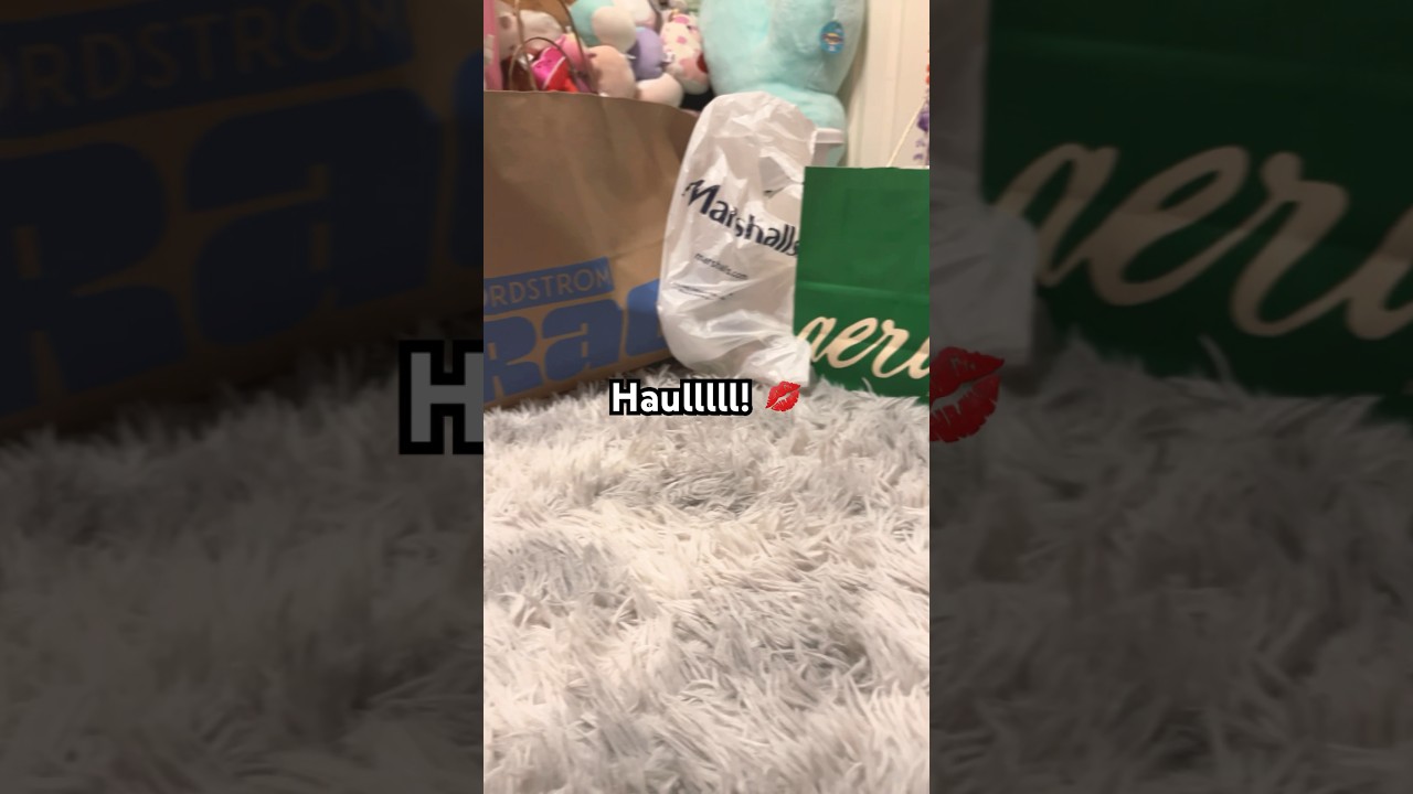 Haulllll 💋 #viral #fyp #trend #trending #aerie #nordstrom #haul #shorts #nike #marshalls #ootd #yt