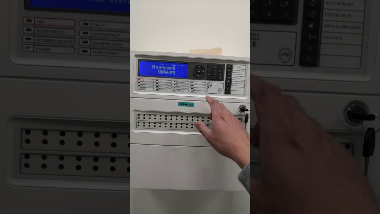 Honeywell morley DXc4 fire alarm panel commissioning menu وصول عالي لوحة إنذار الحريق