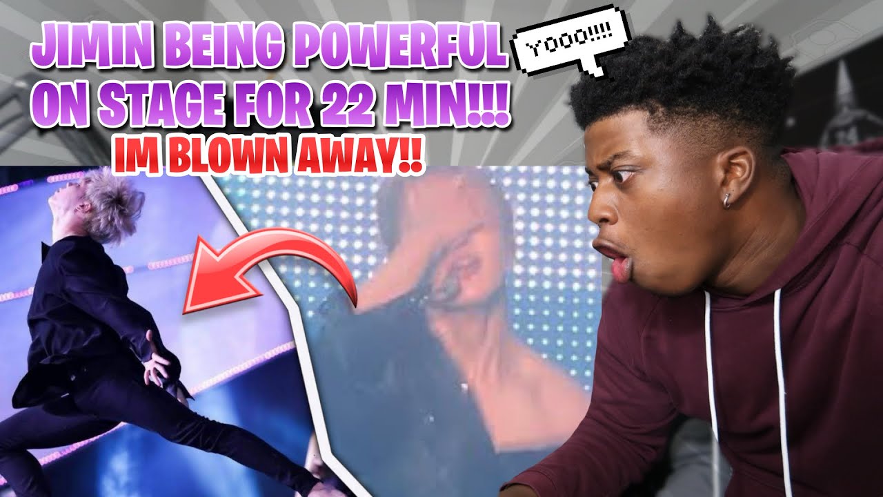 FIRST TIME REACTING TO JIMIN BEING POWERFUL ON STAGE FOR 22 MINUTES!! **MUST WATCH!**