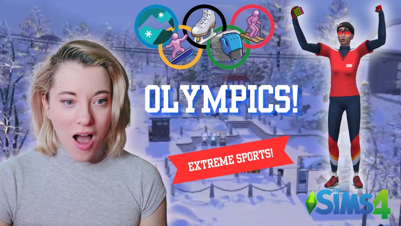 My Sim Trained for The Winter Olympics!