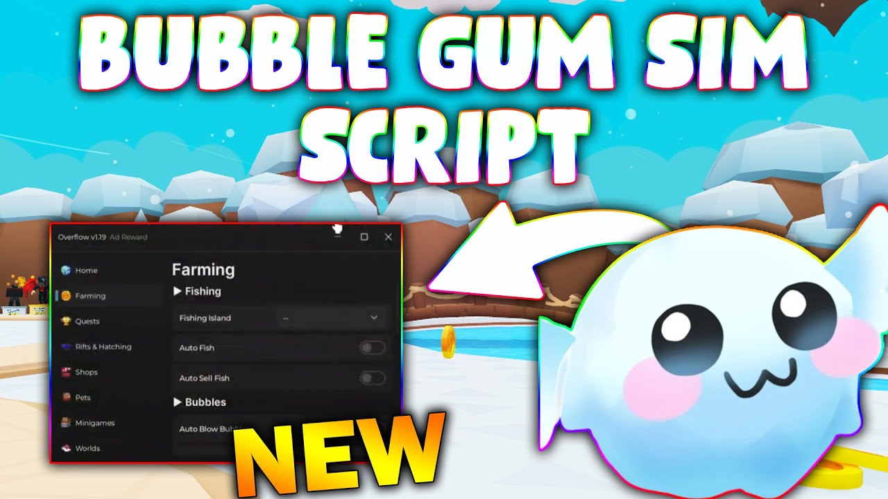 *NEW* Bubble Gum Simulator INFINITY Script (PASTEBIN 2025) (AUTO BLOW/SELL BUBBLE , AUTO QUEST )