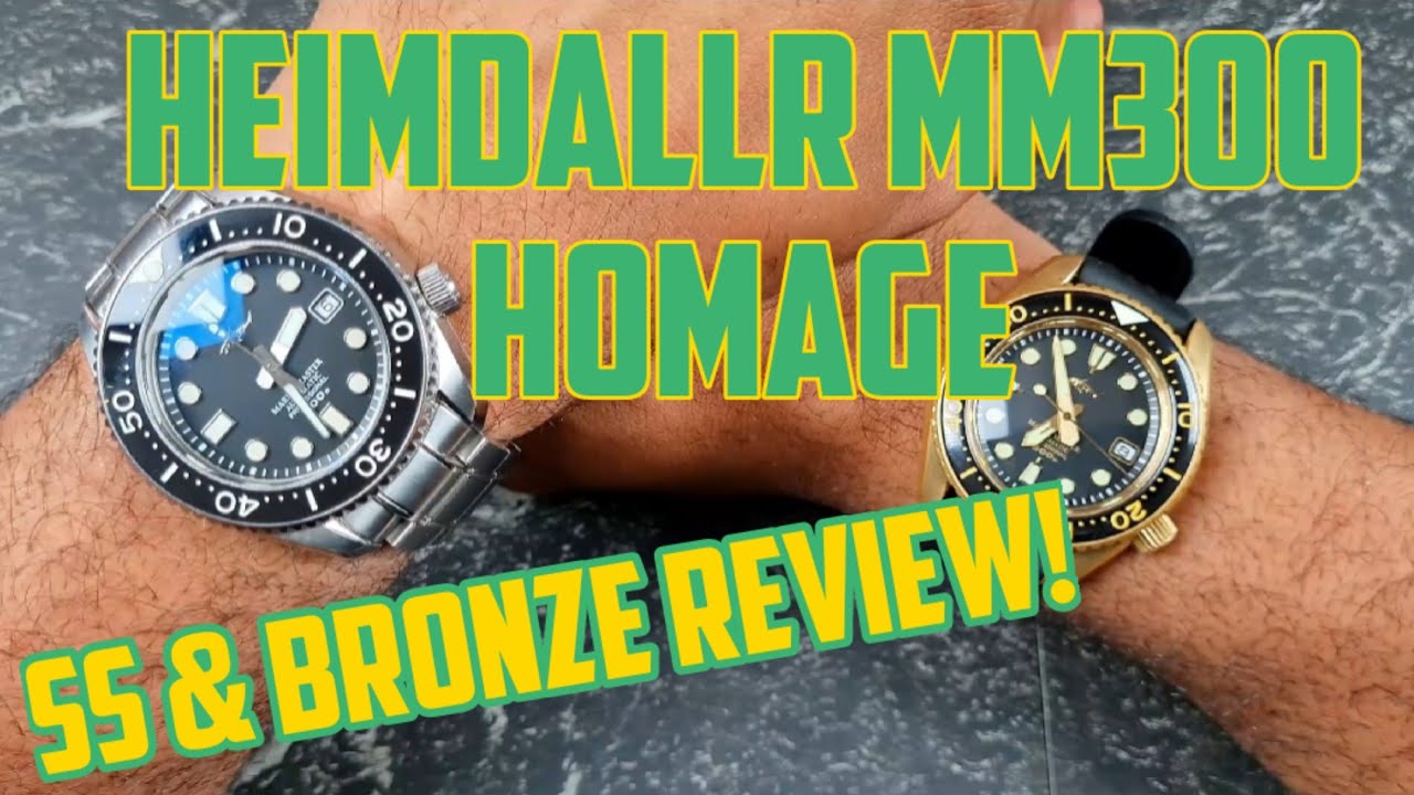 🌟Heimdallr MM300 Homage🌟 SS & Bronze!- Full Watch Review | The Watcher