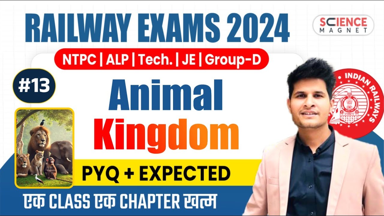 Class #13 | Animal Kingdom Questions | Railway Science Free Batch🔥 Daily 10 AM 🔴 #neerajsir