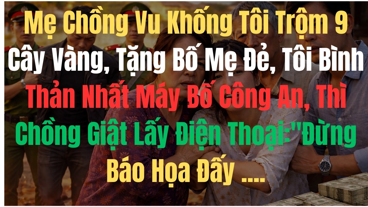 Mẹ Chồng Vu Khống Tôi Trộm 9 Cây Vàng, Tặng Bố Mẹ Đẻ, Tôi Bình Thản Nhất Máy Bố Công An, Thì Ch...